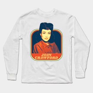 joan crawford vintage retro Long Sleeve T-Shirt